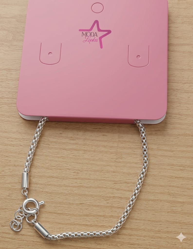 pulseira prata moda louka
