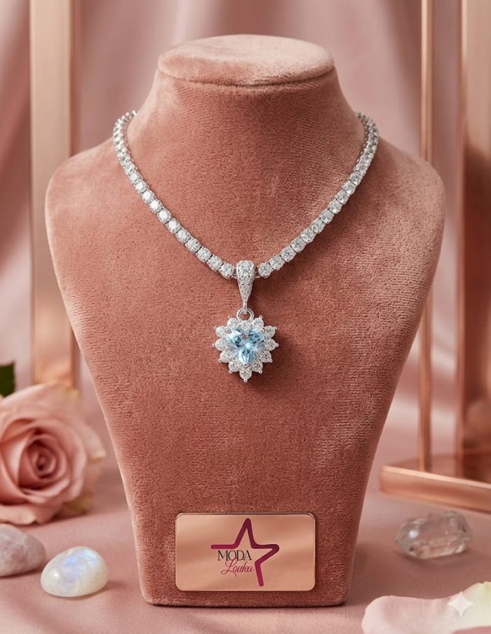 colar prata moda louka colar prata moda louka