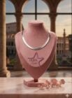 colar prata moda louka