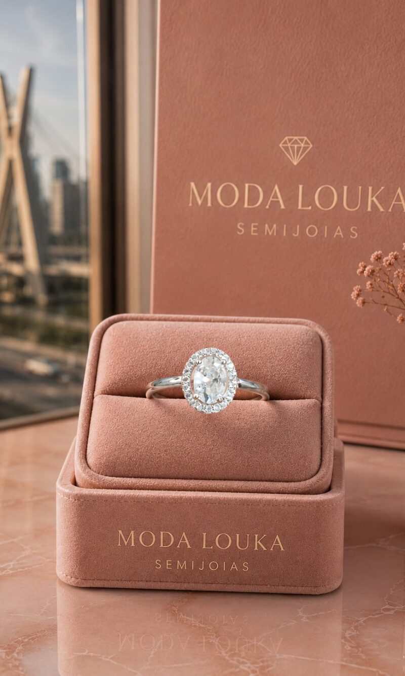 anel prata moda louka