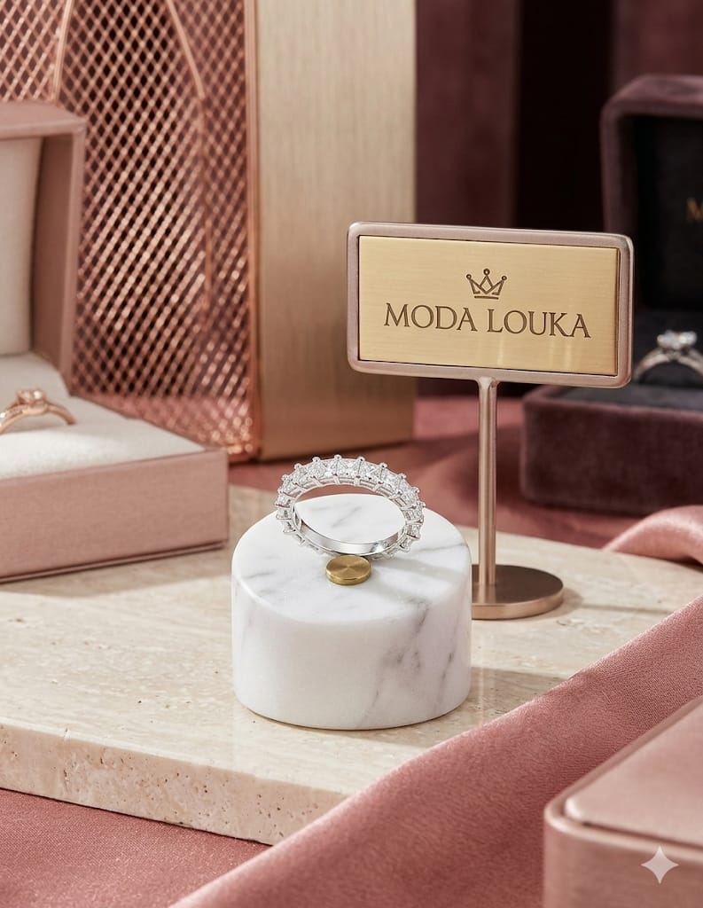 anel prata moda louka